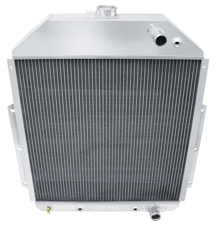 CC4252-LS GM LS Conversion/Dual-Pass Radiator for 1942-1947 Ford 1/2, 3/4, 1-Ton Pickup Trucks, 1948-1952 Ford F1, F2, F3 Pickup