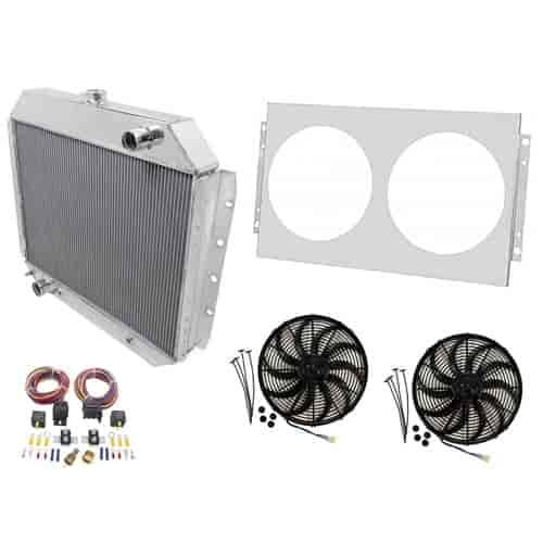 Aluminum Radiator System 1968-1979 Ford F-Series, 1978-79 Bronco Includes: