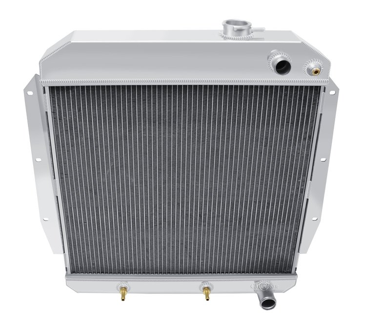 CC5559-LS GM LS Conversion/Dual-Pass Radiator for 1955-1959 Chevy Pickup Truck, Suburban 3.8/4.3/4.6/5.3/5.7L