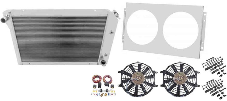 All-Aluminum Radiator System Kit 1977-1982 Chevy Corvette