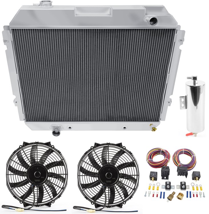 All-Aluminum Radiator Kit 1975-1988 Ford Econoline Van/Club Wagon 460 ci
