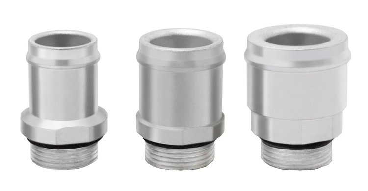 Dual Pass Radiator Hose Fitting 1.25" Outlet
