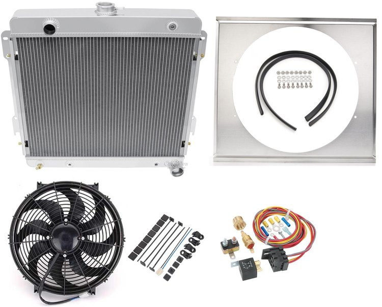 All-Aluminum Radiator Kit 1970-1979 Mopar Cars, Trucks, & Vans
