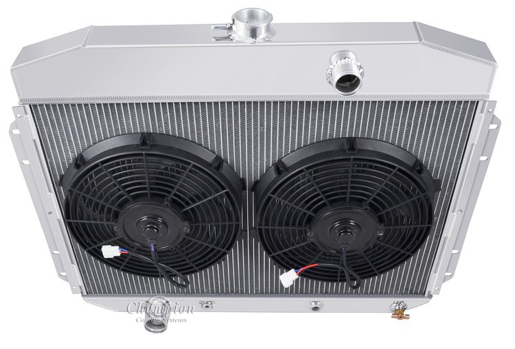 EC8164 All-Aluminum 2-Row Radiator for 1961-1964 Ford F-Series Truck with Factory V8