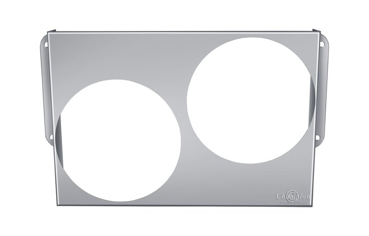 FS1671-2X13 Aluminum Fan Shroud for CC1671 Aluminum Radiator & (2) 13 in. Fans