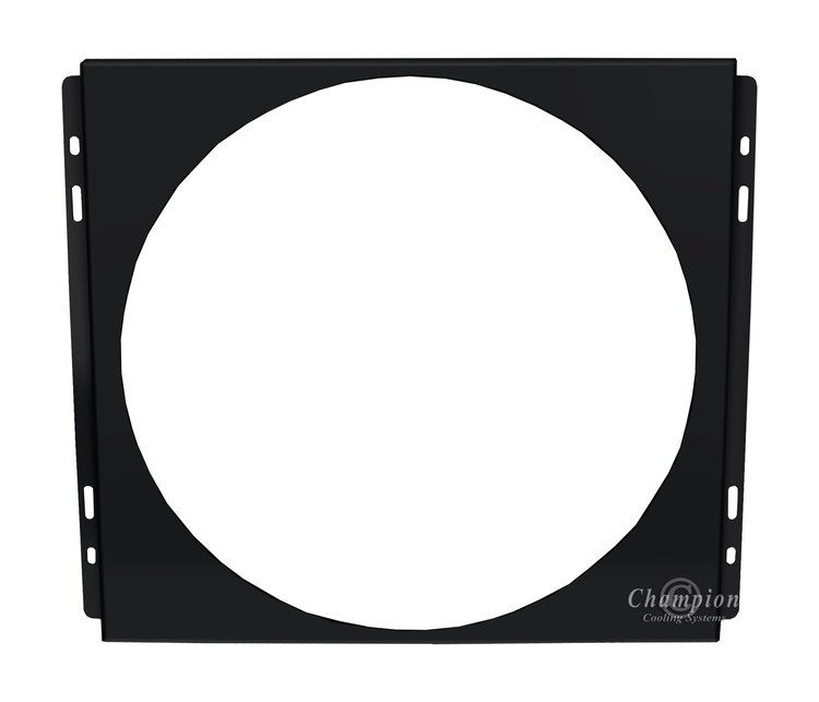 FS251/259-BLK Aluminum Fan Shroud for Select 1960-1966 Ford & Mercury Vehicles [Black]
