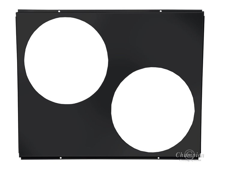 FS370/412-BLK Aluminum Fan Shroud for 1967-1974 Chevy Camaro, Nova, Pontiac Firebird, Ventura, 1973-1974 Olds Omega [Black]