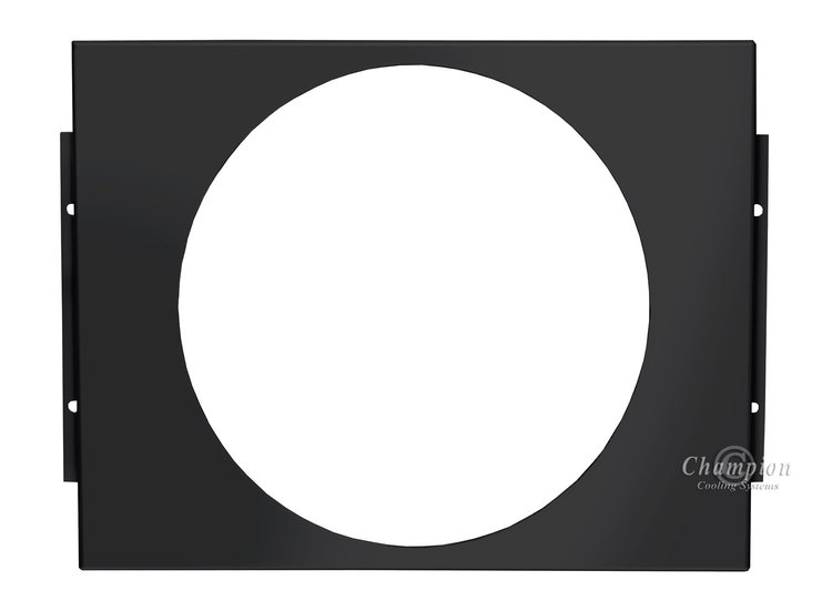 FS5057-16BLK Aluminum Fan Shroud for 1955-1957 Chevy Bel Air, 150, 210, Nomad [Black]