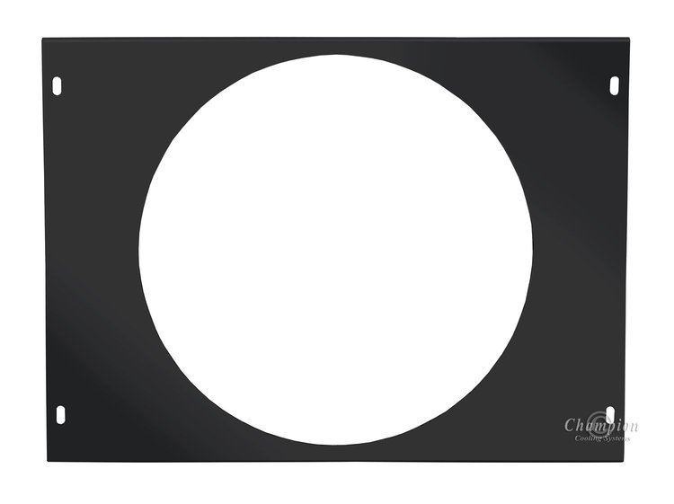 FS526-BLK Aluminum Fan Shroud for 1970-1972 Dodge Dart, 1971-1972 Plymouth Duster, Valiant [Black]