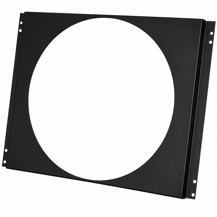 FS5559-BLK Aluminum Fan Shroud for 1955-1958 Chevy Trucks [Black]
