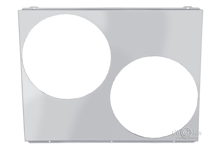 FS6667-2X13 Aluminum Fan Shroud for CC6667 Aluminum Radiator & (2) 13 in. Fans