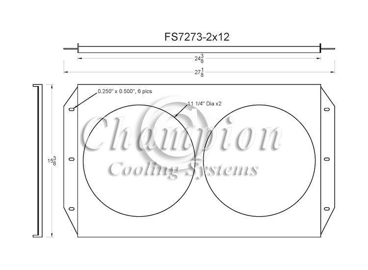 FAN SHROUD FOR CC7273