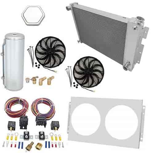 Aluminum Radiator System 1967-1969 Camaro/Firebird Includes: