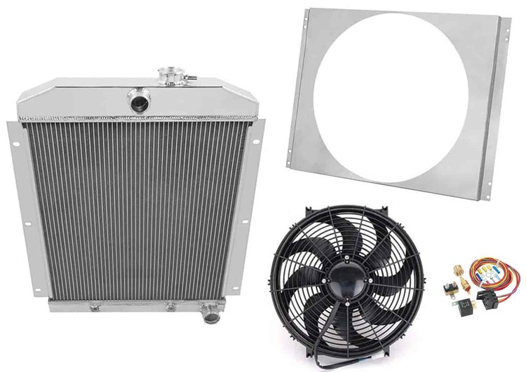 Radiator with Shroud and Fan Control Kit
