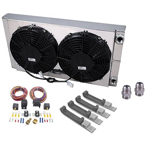 Drag Racing Aluminum Radiator Kit Includes: Drag Racing Aluminum Radiator