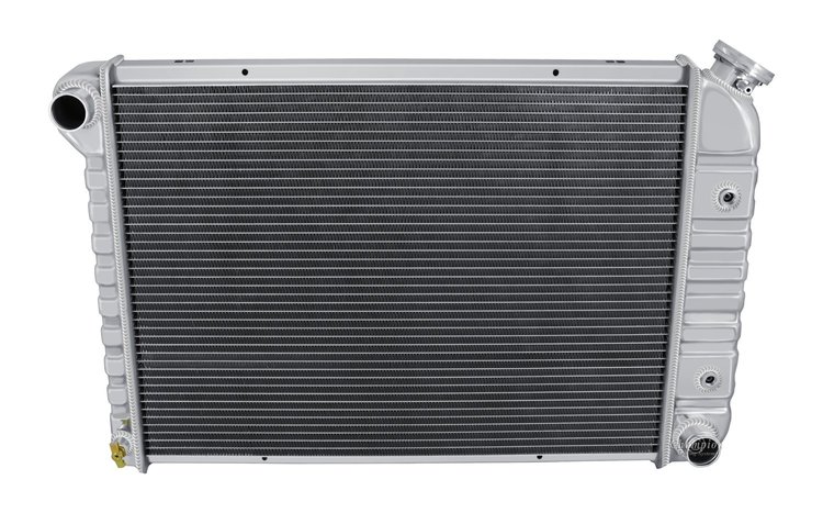 ST412 All-Aluminum Radiator for 1973-1974 Buick Apollo, Chevy Nova, Olds Omega, Pontiac Ventura [Natural Finish]