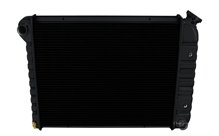 ST571-BLKK All-Aluminum Radiator Kit for Select 1965-1988 GM Fullsize V6/V8 Models [Black Finish]