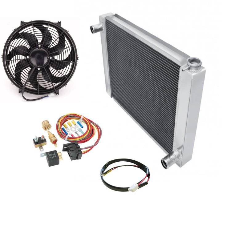 UN20CH Universal GM-Style Radiator & Fan Kit [20 x 20 in. Single Pass]