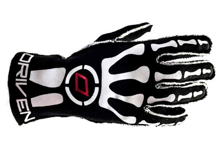 Skeleton Racing Gloves - Small