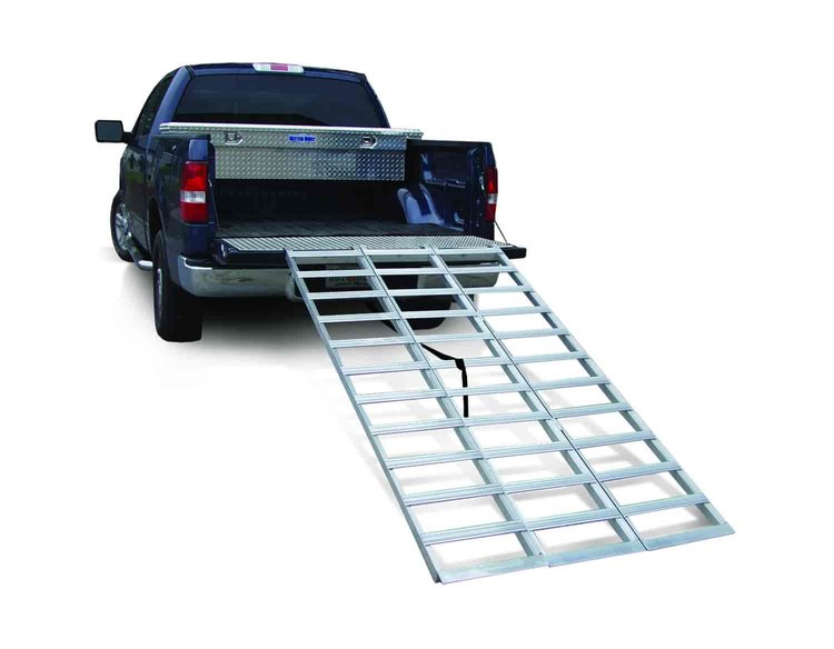 Aluminum Extended Tri-Fold Loading Ramp 1500lb - 184 FR