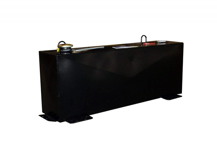 Black Steel Transfer Tank 36 Gallon Vertical