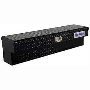 Side Mount Box Black Powder Coated Aluminum Diamond Plate