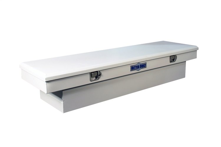 63 Crossover Single Lid White Steel Truck Tool Box for Mid-Size Truck