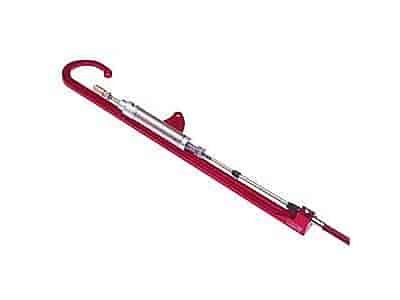 Adjustable Throttle Cable Bracket - Red Fits 4500 Series Dominator with Morse Style 33-C Cable and In-Line Throttle Control