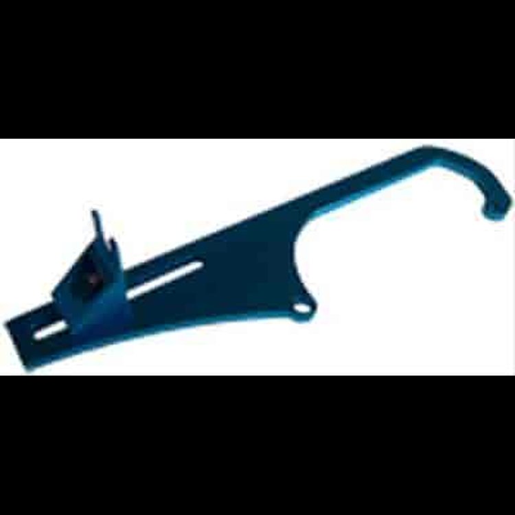 Adjustable Throttle Cable Bracket -Blue Fits 4500 Series Dominator with Ford Style Cable