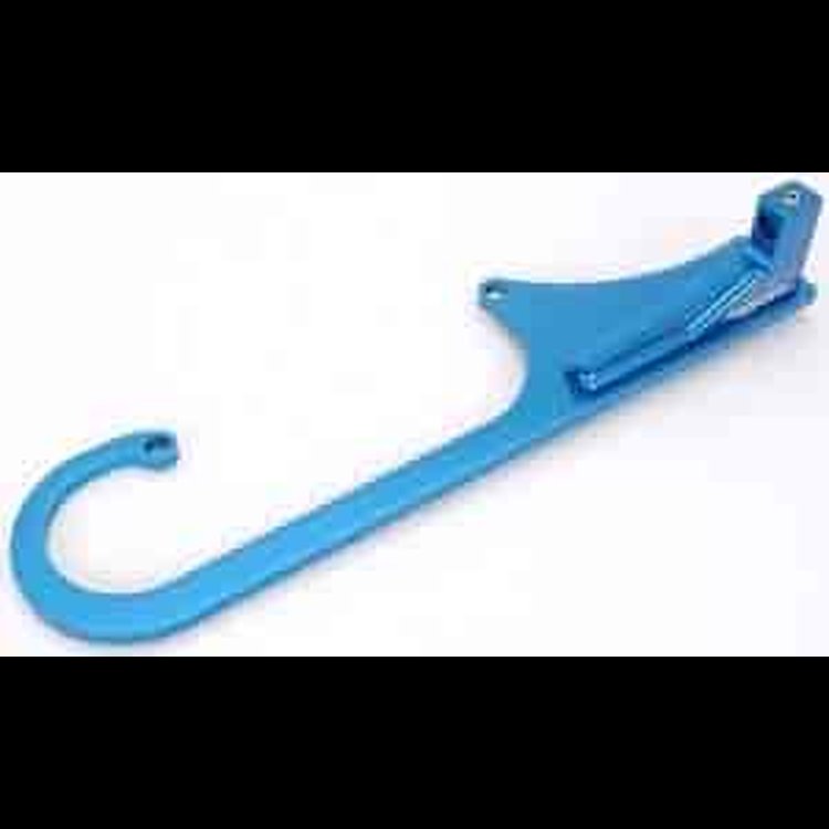 Adjustable Throttle Cable Bracket - Blue Fits 4150 Series Holley Carburetors w/ Ford Style Cable