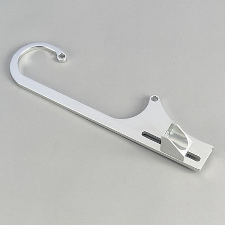 Adjustable Throttle Cable Bracket -Clear Fits 4150/3310 Series Holley 750 with GM Snap in Cable