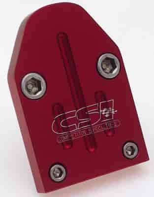 Fuel Pump Block-Off Plate - Red Small Block Plate Chevrolet