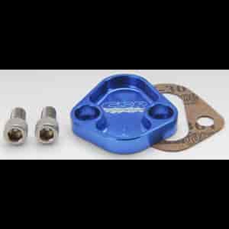 Fuel Pump Block-Off Plate - Blue Ford V-8 - All (excluding 351C, 351M, and 400)