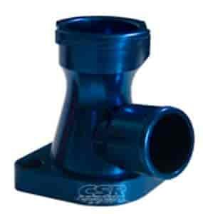 Chevrolet/Chrysler Swivel Thermostat Housing - Blue 1-1/4" Filler Neck