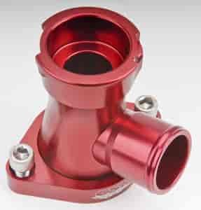 Chevrolet/Chrysler Swivel Thermostat Housing - Red 1-1/2" Filler Neck