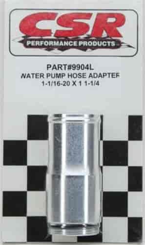 3" Long Radiator Hose Adapter 1-1/16" X 1-1/4" ID Hose