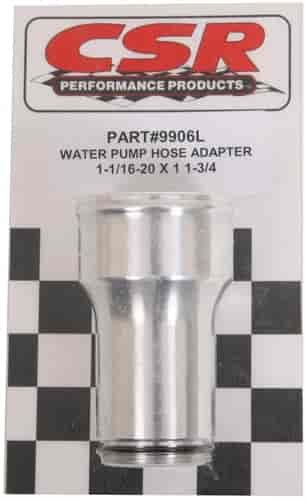 3" Long Radiator Hose Adapter 1-1/16" X 1-3/4" ID Hose