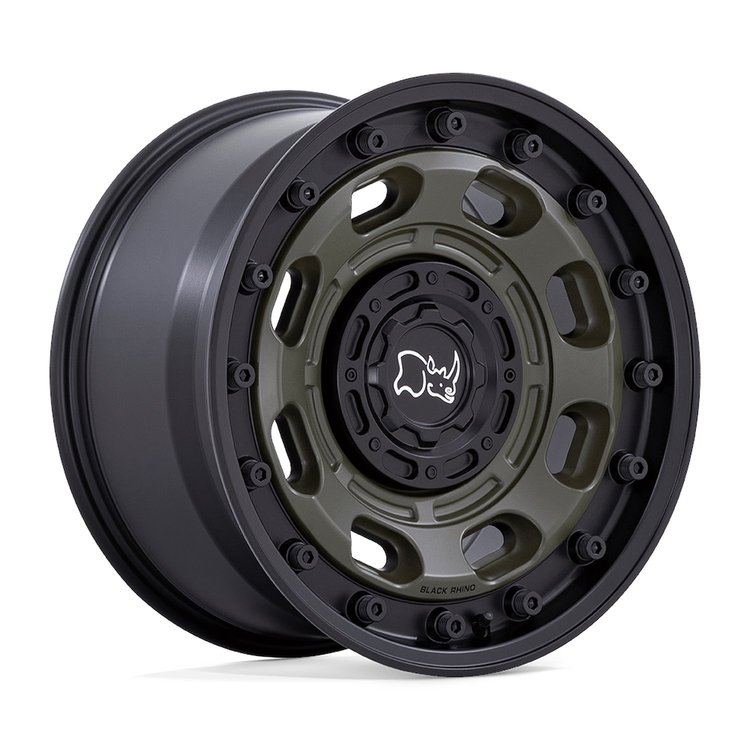 BR007EB16803838 ATLAS Wheel [Size: 16" x 8"] Olive Drab Green w/Black Lip