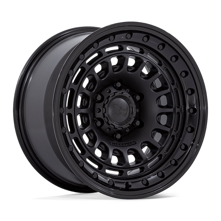 BR014MB17906800 BR014 SAHARA Wheel [Size: 17" x 9"] Matte Black w/Gloss Black Lip