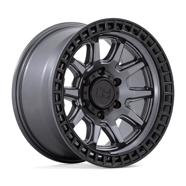 BR001AB20906800 CALICO Wheel [Size: 20" x 9"] Matte Gunmetal w/Matte Black Lip