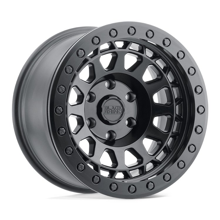 1785PRM-85127M71 PRIMM BEADLOCK Wheel [Size: 17" x 8.50"] Matte Black w/Brass Bolts