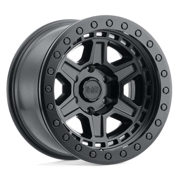 1790REN006140M12 RENO Wheel [Size: 17" x 9"] Matte Black w/Brass Bolts