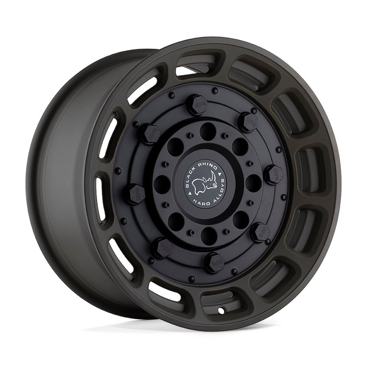 1785WHG006140N12 WARTHOG Wheel [Size: 17" x 8.50"] Matte Olive Dab Green w/Black Center