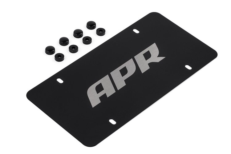 LICENSE PLATE BLACK/SILV