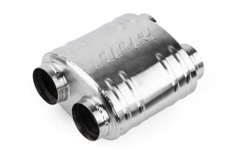 Premium Sound Absorption Muffler [Dual 2.75 in. Inlet/Outlet, T304 Stainless Steel]