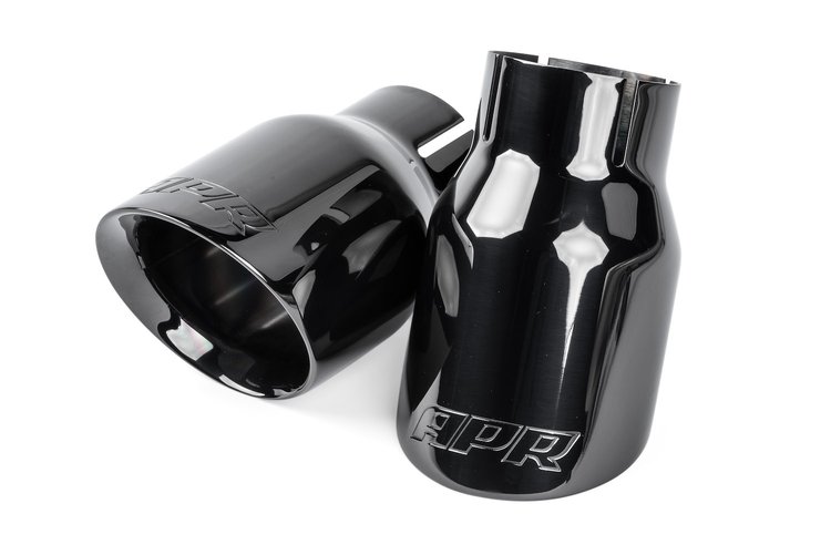 Double-Walled 3.5" Slash-Cut Tips (Diamond Black) - Set of 2