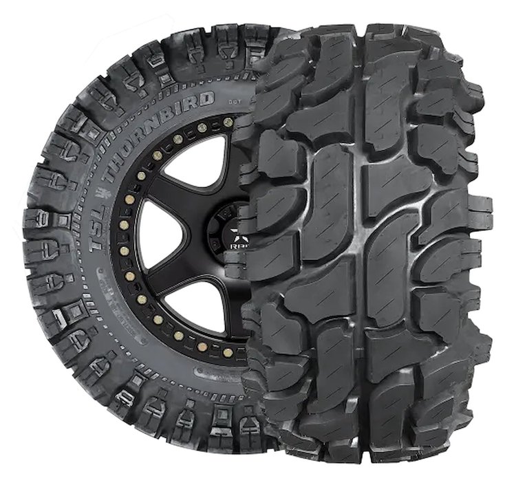 T-329 Thornbird Hybrid Terrain Light Truck Tire LT255x85B/16