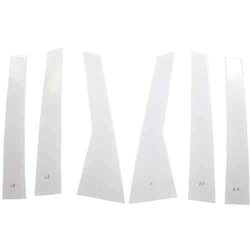 2001-2011 Chrysler PT Cruiser 6 Piece SS Pillar Post Covers - w/ triangle