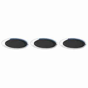 Side Fender Vent 6 pc. Universal Oval Triple Chrome Plated ABS