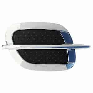 Side Fender Vent 2 pc. Universal Cross Triple Chrome Plated ABS